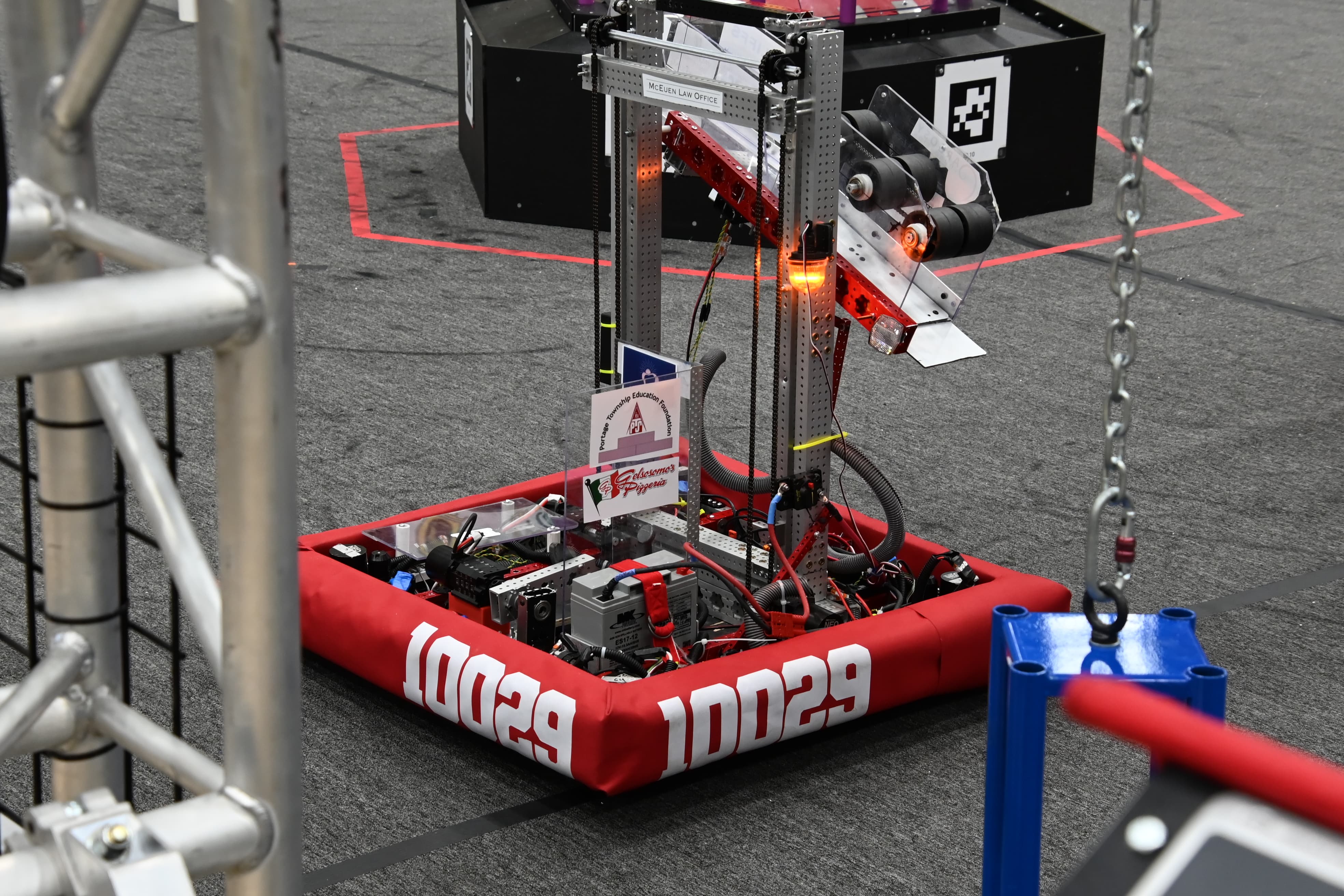Robot on field